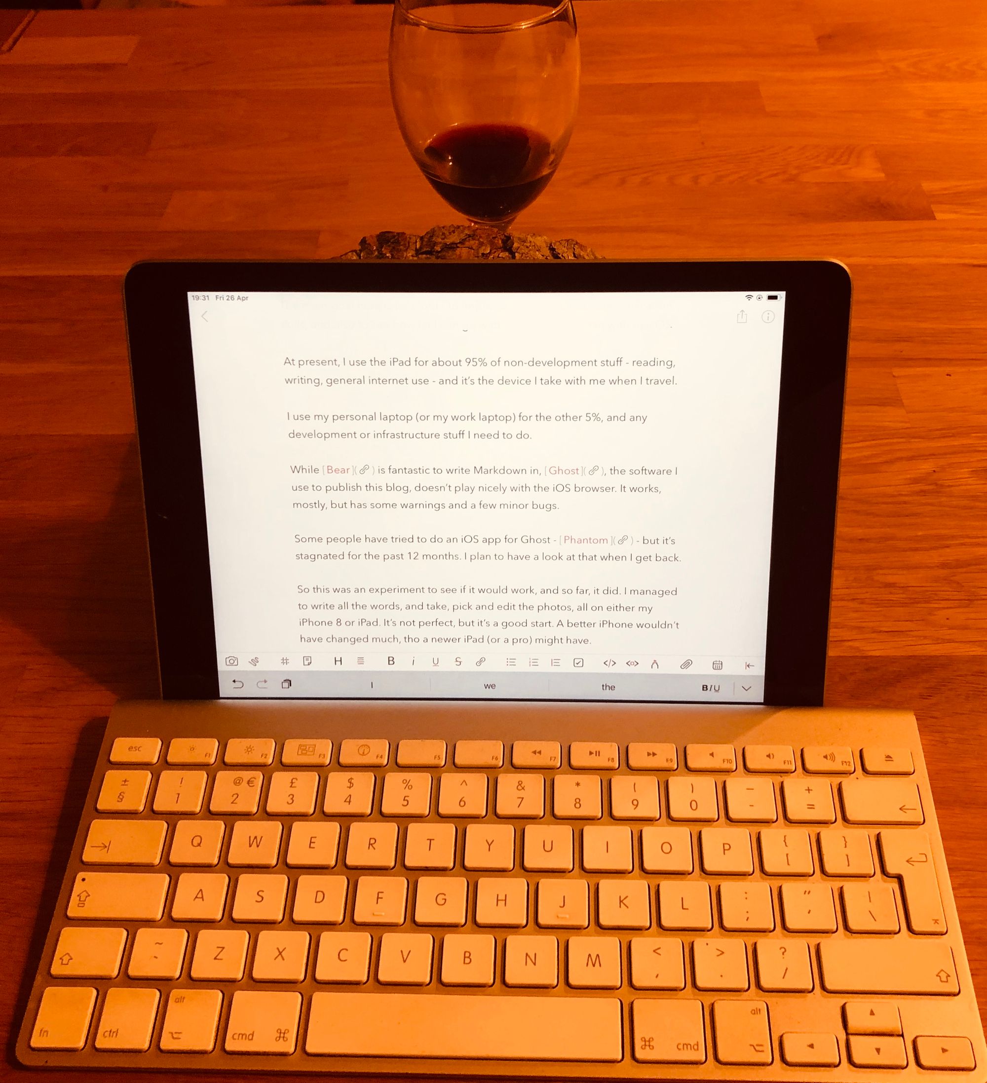 Blogging On The Ipad